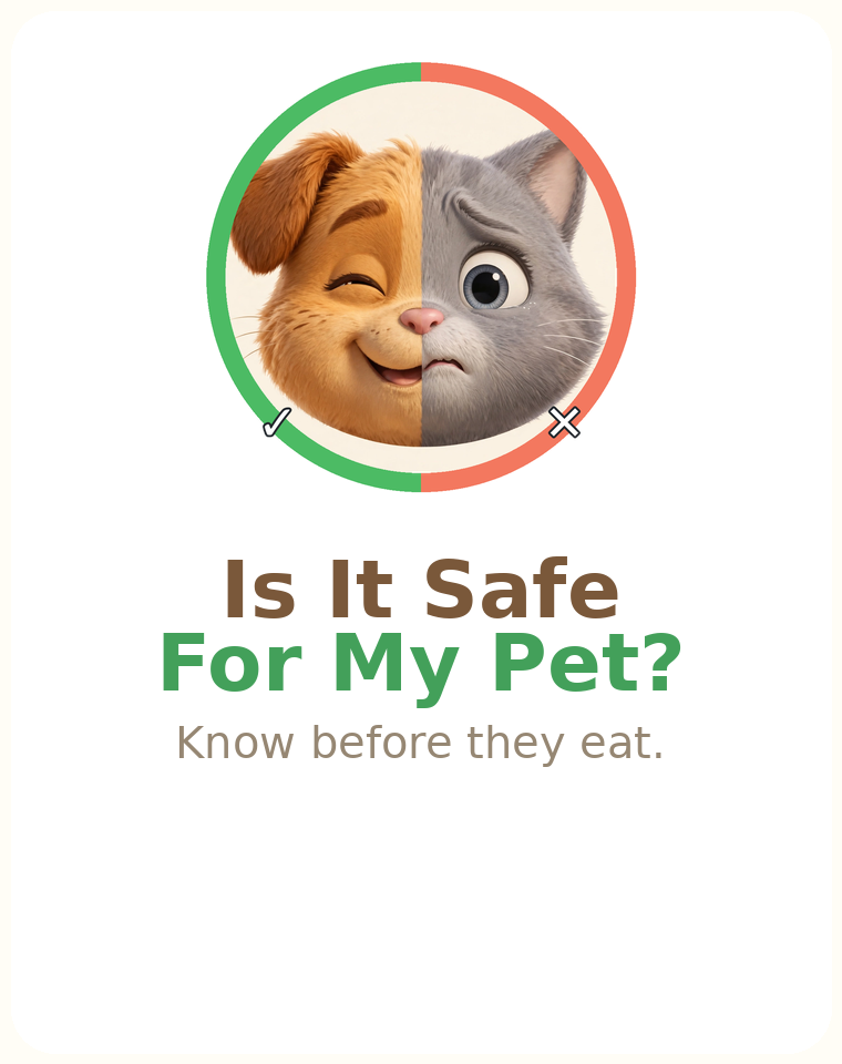 Is It Safe For My Pet? — Know before they eat.